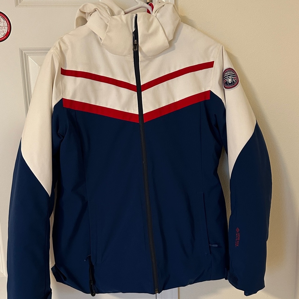 Spyder Blue and White Jacket  Women’s size 12